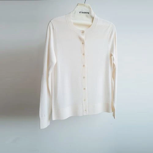 Fine Knit koton Cardigan