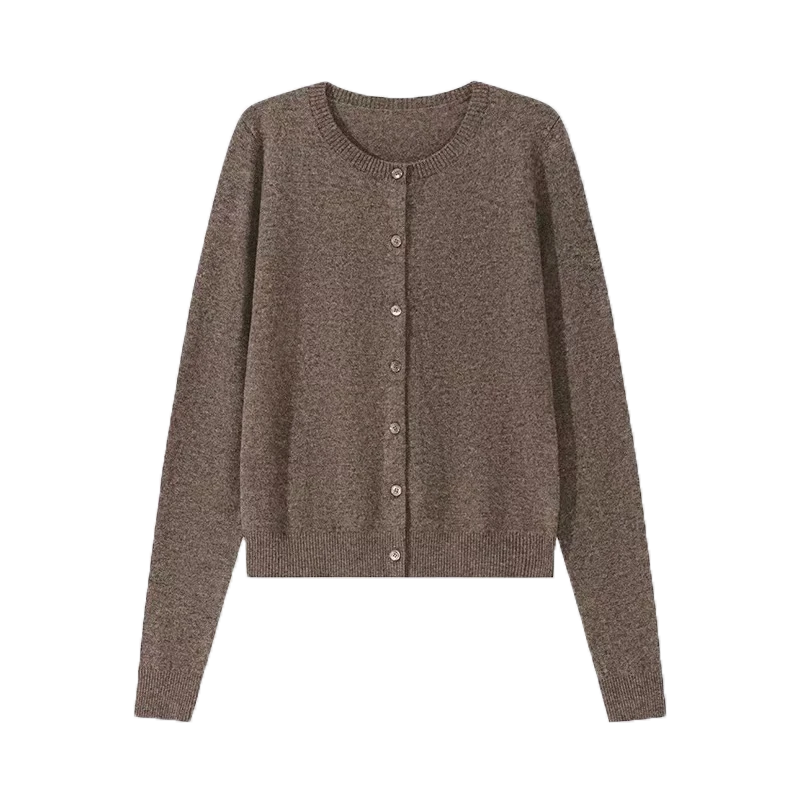 Dam Designer V-kou manch long pandye kolore jakèt