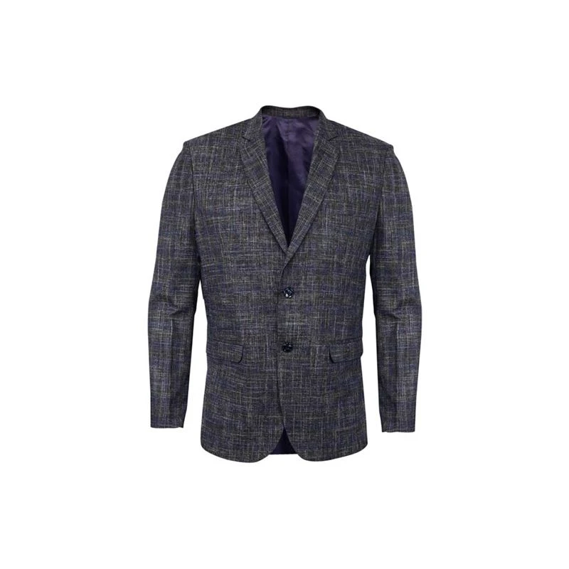 Mens Slim Fit aksidantèl yon sèl bouton jakèt blazer