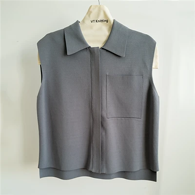 Retro Gri Trikote Jacket Gason