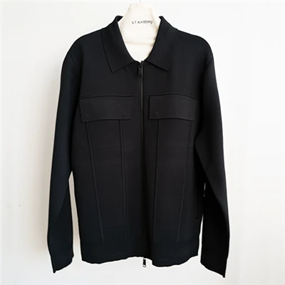 Mens Matlasye Jacket ak manch trikote