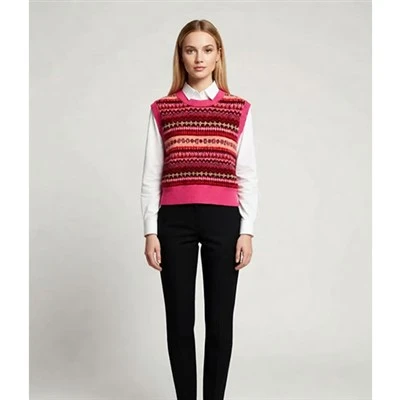 Wholegarment knitted san manch chanday vès